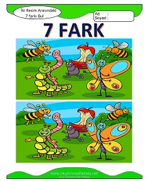 İki Resim Arasındaki Farkı Bul Etkinliği